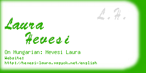 laura hevesi business card